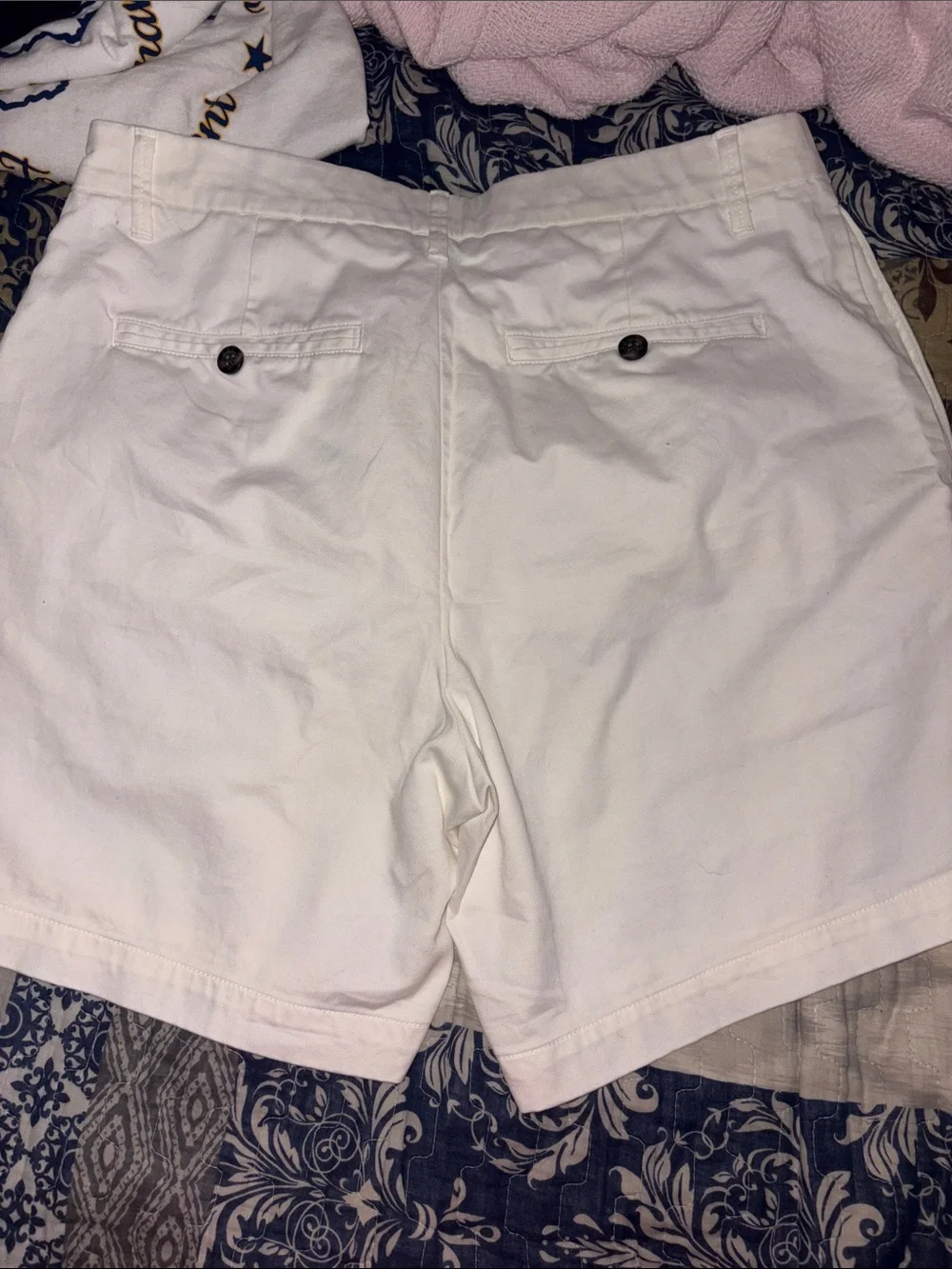 Goodfellow & Co White Men’s Flat-Front Cotton Shorts